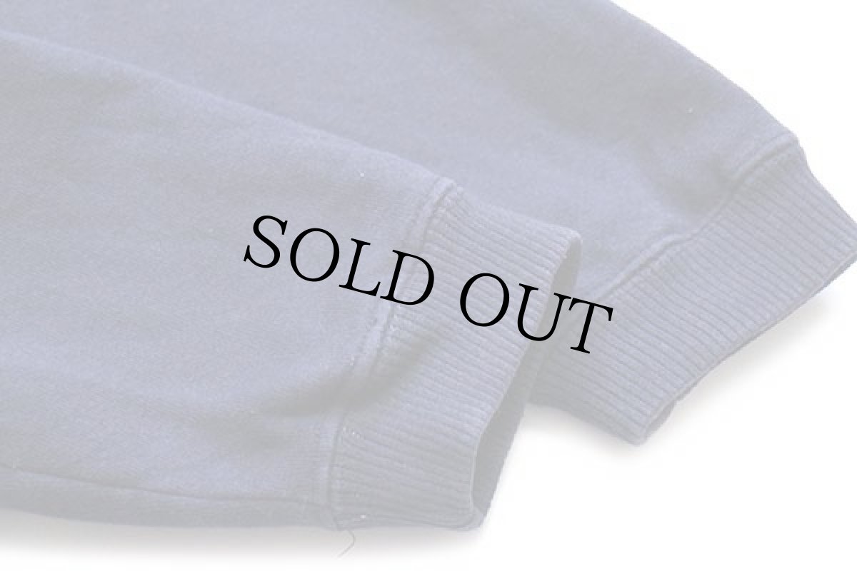 画像5: 90s カナダ製 キャット ハンドペイント アート スウェット 紺 M (5)