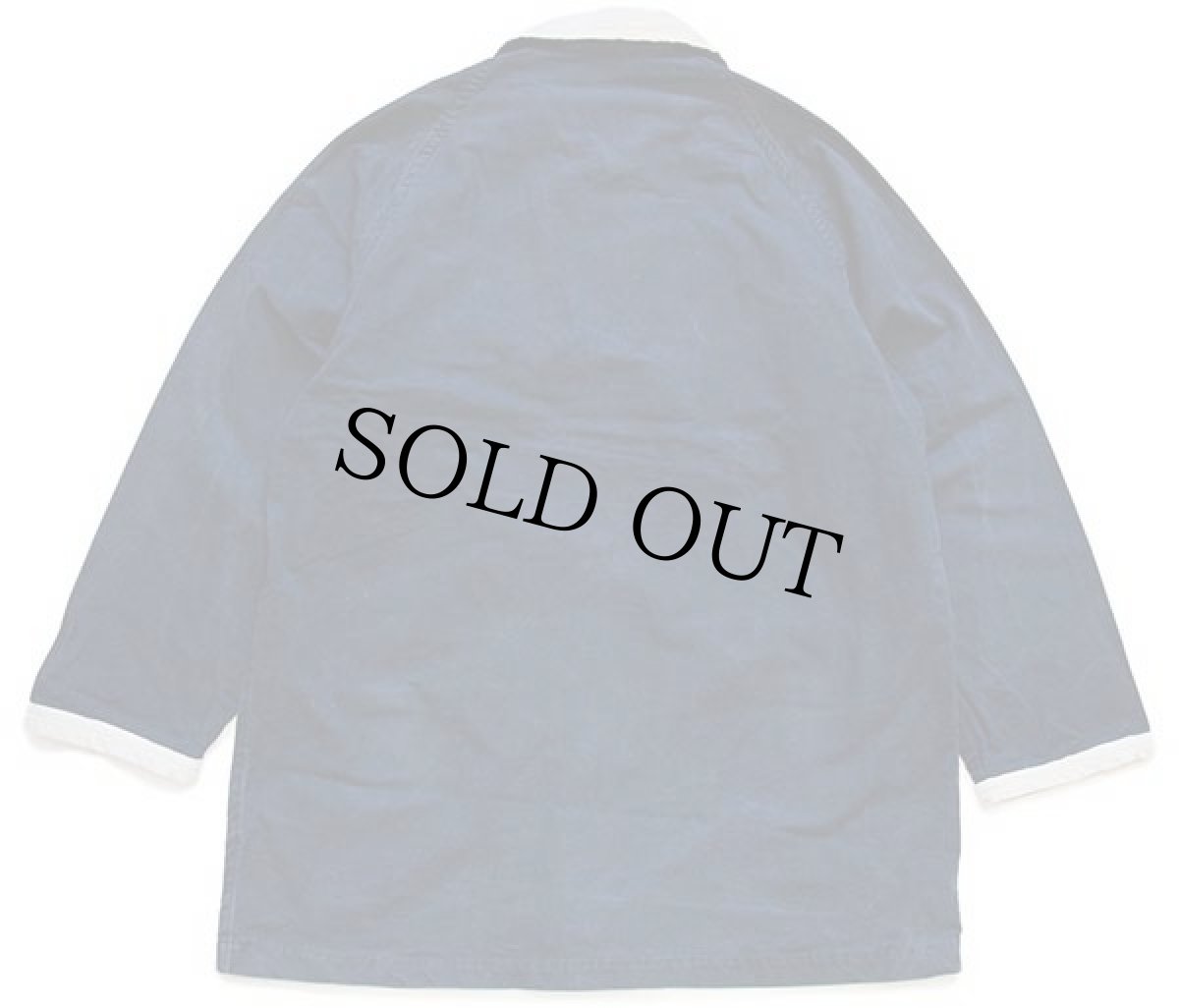 画像2: PERRY HILLS チンスト付き コットン混 ファイヤーマンコート 紺 フェード 50★ジャケット (2)