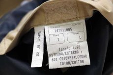 画像5: COTTON'S INDUSTRIES チンスト付き コットン混 ファイヤーマンコート タン L★ジャケット (5)