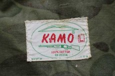 画像4: 70s USA製 KAMO ダックハンターカモ コットン ハンティングジャケット L (4)