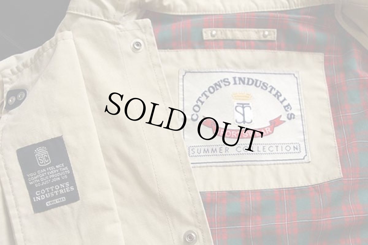 画像4: COTTON'S INDUSTRIES チンスト付き コットン混 ファイヤーマンコート タン L★ジャケット (4)