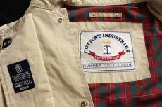画像4: COTTON'S INDUSTRIES チンスト付き コットン混 ファイヤーマンコート タン L★ジャケット (4)