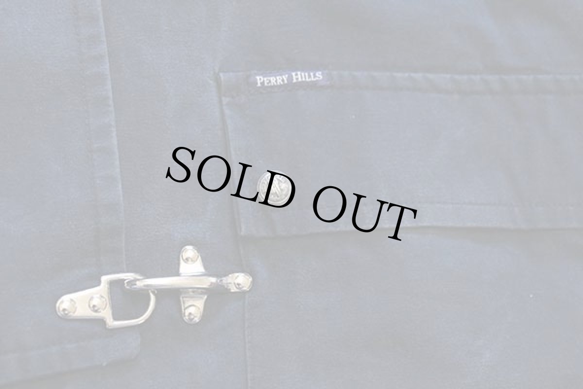 画像6: PERRY HILLS チンスト付き コットン混 ファイヤーマンコート 紺 フェード 50★ジャケット (6)