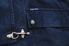 画像6: PERRY HILLS チンスト付き コットン混 ファイヤーマンコート 紺 フェード 50★ジャケット (6)