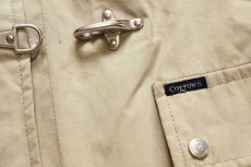 画像7: COTTON'S INDUSTRIES チンスト付き コットン混 ファイヤーマンコート タン L★ジャケット (7)