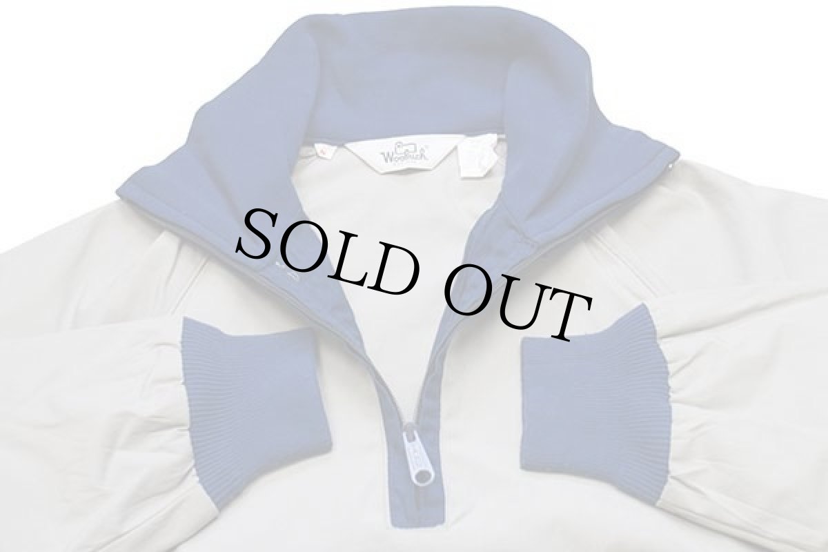 画像3: 70s Woolrichウールリッチ ツートン ハイネック ハーフジップ プルオーバージャケット グレー×紺 S (3)