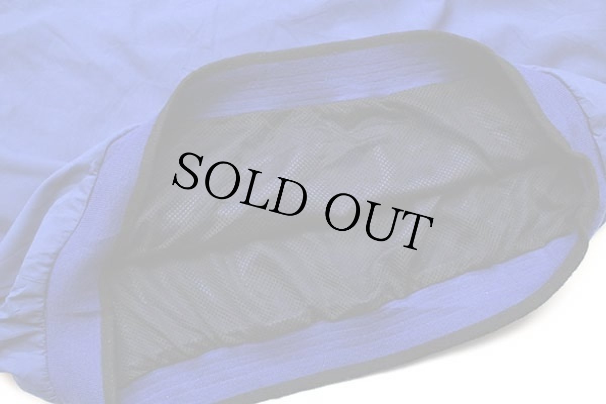 画像7: 00s EddieBauerエディーバウアー EBTEK ロゴ刺繍 Vネック プルオーバー ナイロンジャケット 青 L (7)