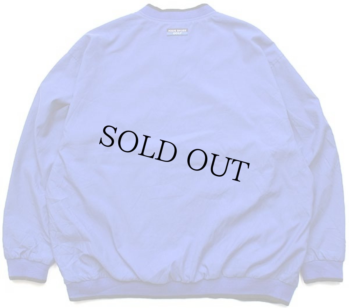 画像2: 00s EddieBauerエディーバウアー EBTEK ロゴ刺繍 Vネック プルオーバー ナイロンジャケット 青 L (2)