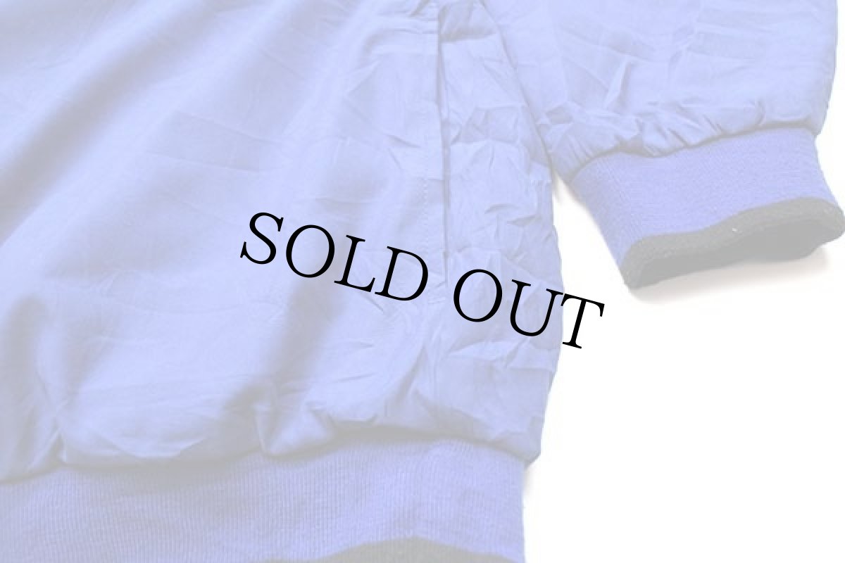 画像6: 00s EddieBauerエディーバウアー EBTEK ロゴ刺繍 Vネック プルオーバー ナイロンジャケット 青 L (6)