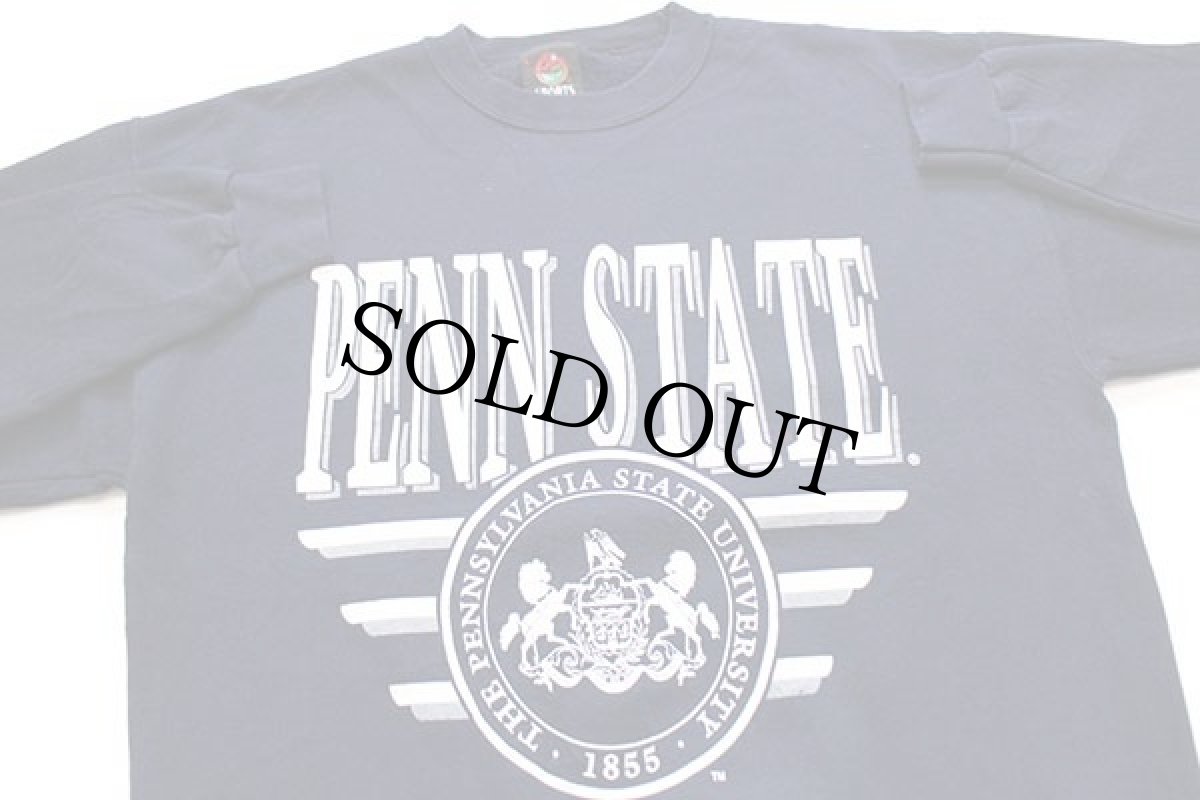 画像3: 90s USA製 PENN STATE ビッグロゴ スウェット 紺 L (3)