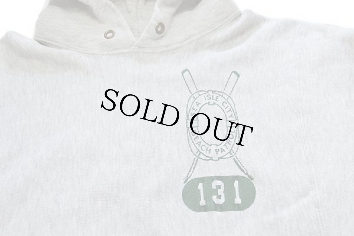 画像3: 80s USA製 Championチャンピオン S.I.C.B.P. 両面プリント リバースウィーブ スウェットパーカー 杢グレー L (3)