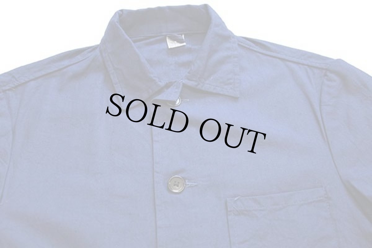 画像3: ビンテージ ユーロ ワーク コットン カバーオール インクブルー (3)