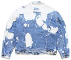 画像2: 90s Levi'sリーバイス 70503 ブリーチ加工 デニムジャケット 4ポケット XL★ユーロ (2)