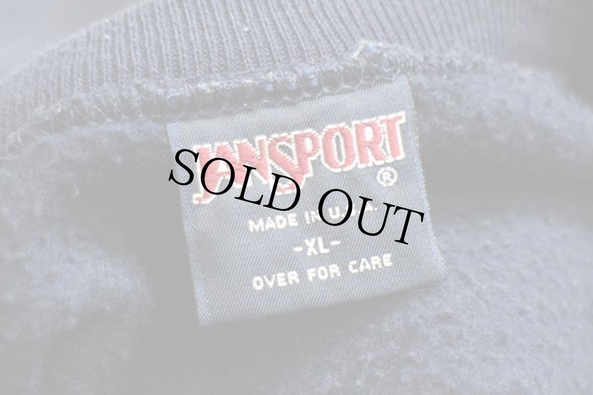 画像4: 90s USA製 JANSPORTジャンスポーツ RMC RANDOLPH-MACON COLLEGE ビッグロゴ スウェット 紺 XL (4)