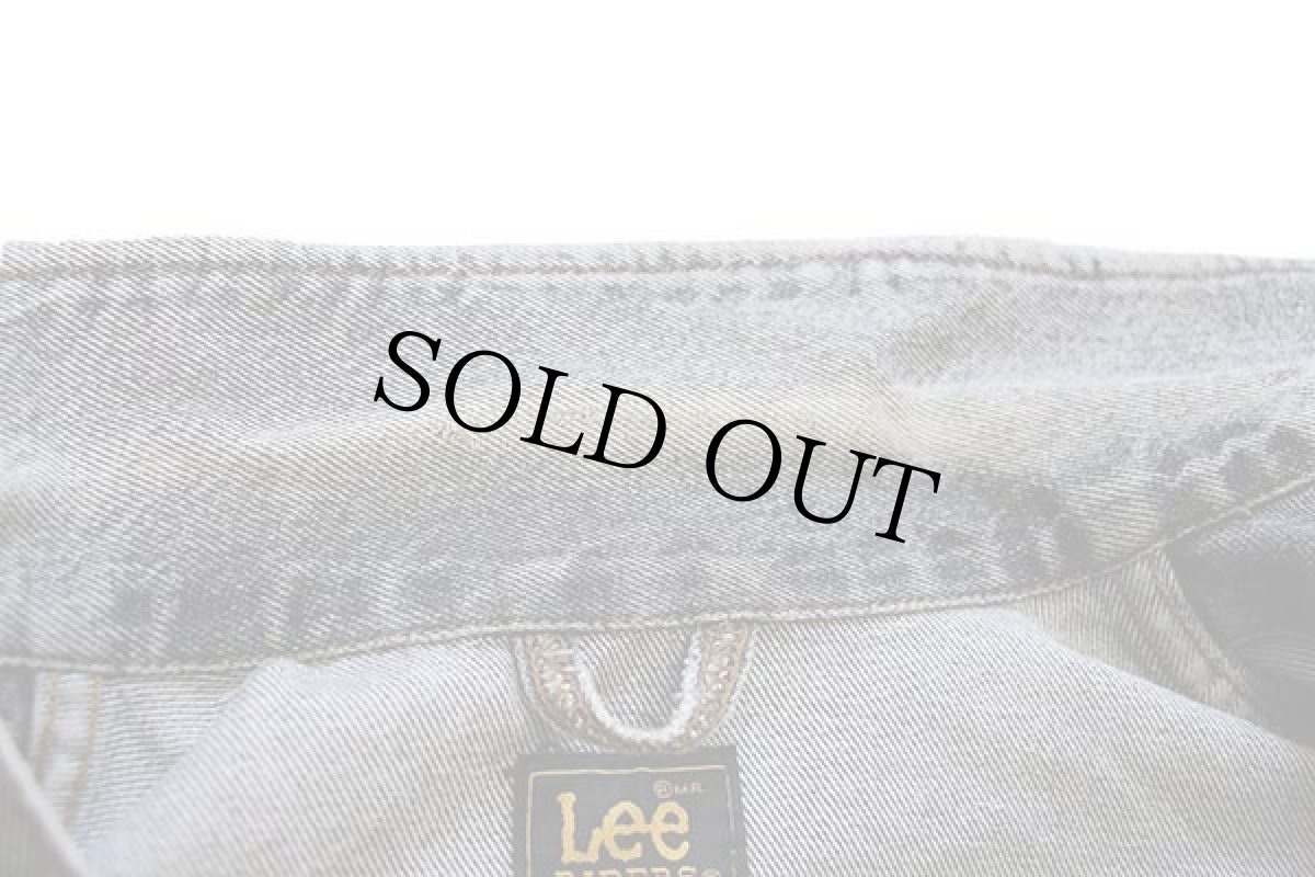 画像6: Leeリー RIDER JACKET 先染め ブラック デニムジャケット 4ポケット M★ユーロ (6)