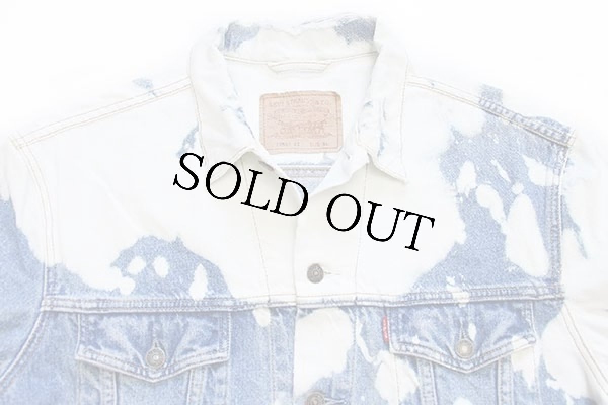 画像3: 90s Levi'sリーバイス 70503 ブリーチ加工 デニムジャケット 4ポケット XL★ユーロ (3)