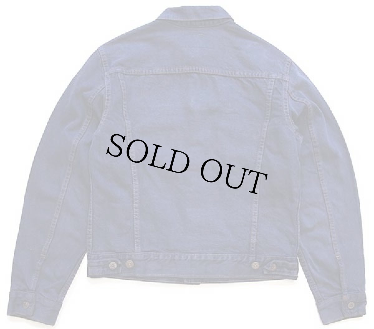 画像2: 80s Levi'sリーバイス カラーデニムジャケット 4ポケット 後染め ナス紺 (2)