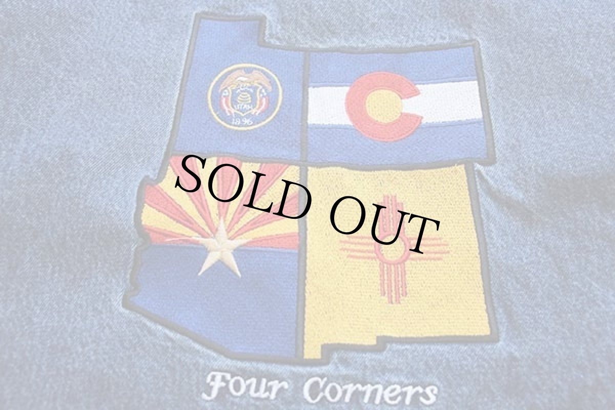 画像3: 90s USA製 IMUS Four Corners刺繍 チェックライナー デニムジャケット 4ポケット★特大 (3)