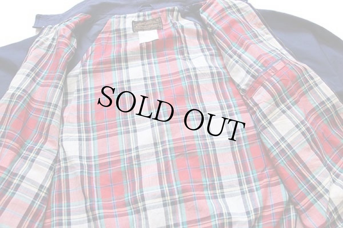 画像5: 80s EddieBauerエディーバウアー G9タイプ マドラスチェックライナー ハリントンジャケット 紺 M (5)