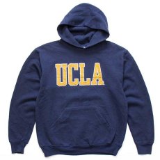 画像1: USA製 UCLA パッチ付き スウェットパーカー 紺★フーディー (1)