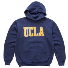 画像1: USA製 UCLA パッチ付き スウェットパーカー 紺 (1)