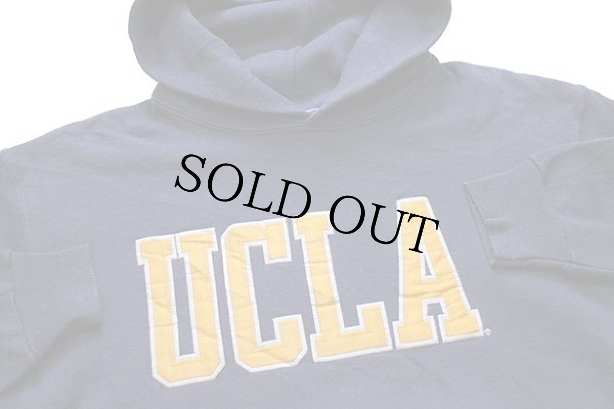 画像3: USA製 UCLA パッチ付き スウェットパーカー 紺★フーディー (3)