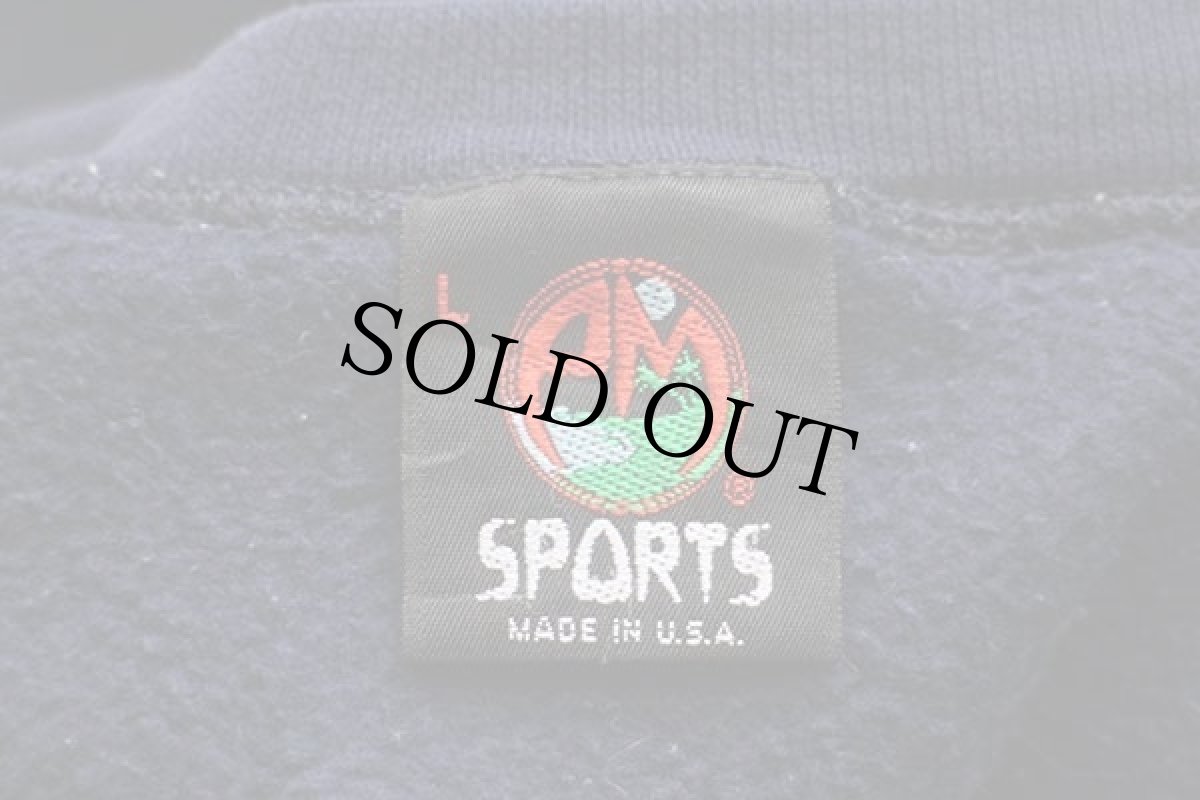 画像4: 90s USA製 PENN STATE ビッグロゴ スウェット 紺 L (4)