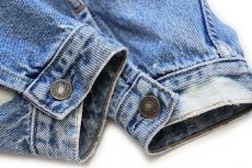 画像7: 90s Levi'sリーバイス 70503 ブリーチ加工 デニムジャケット 4ポケット XL★ユーロ (7)