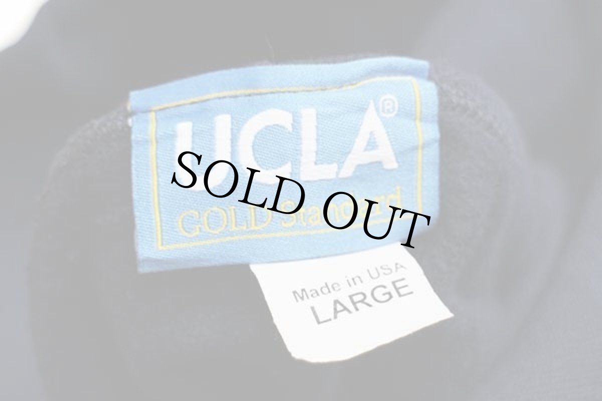 画像4: USA製 UCLA パッチ付き スウェットパーカー 紺★フーディー (4)