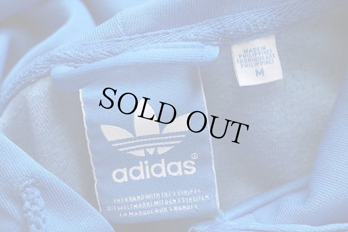 画像4: adidasアディダス トレフォイル ビッグロゴ トラックジャケット パーカー 青×赤 M★ジャージ (4)