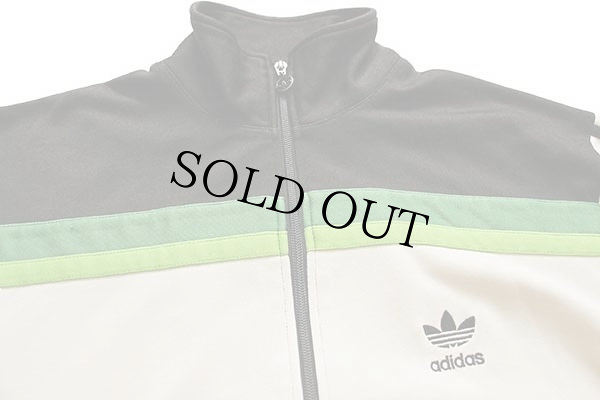 画像5: 90s adidasアディダス トレフォイル ロゴ刺繍 マルチカラー 切り替え トラックジャケット M★ジャージ (5)