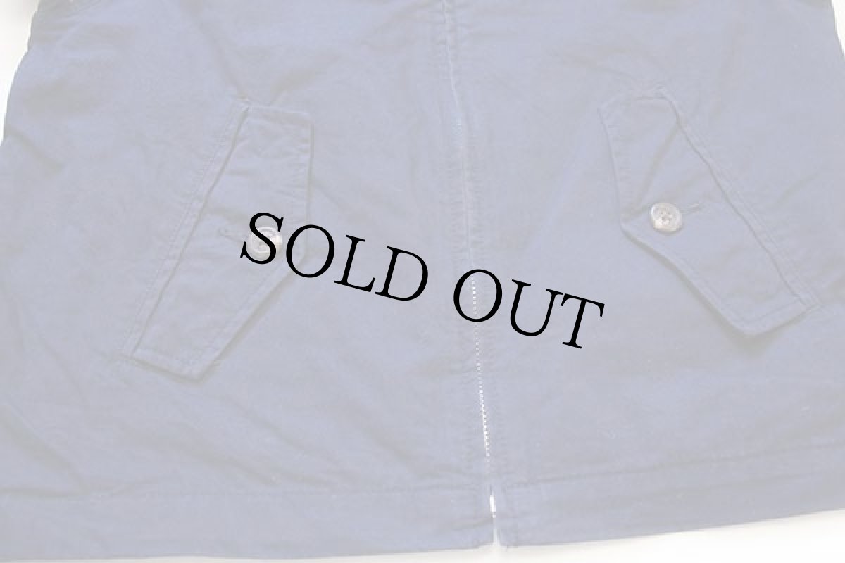 画像4: ポロ ラルフローレン G9タイプ ワンポイント コットンポプリン ハリントンジャケット 紺 ボーイズM (4)