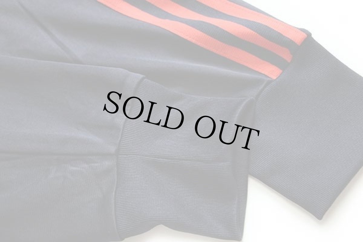 画像6: 00s adidasアディダス トレフォイル ロゴ刺繍 ツートン トラックジャケット 赤×濃紺 XL★ジャージ (6)