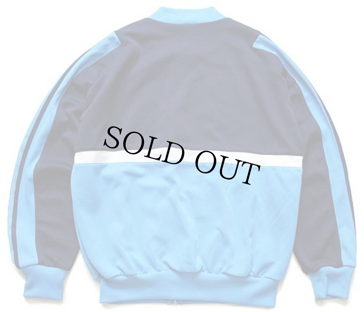 画像2: 90s adidasアディダス トレフォイル ロゴ刺繍 ツートン 切り替え トラックジャケット 青×紺 S★ジャージ (2)