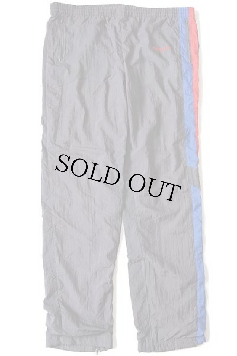 画像2: 90s adidasアディダス トレフォイル ロゴ刺繍 ライナー付き ナイロン トラックパンツ グレー L★ジャージ (2)