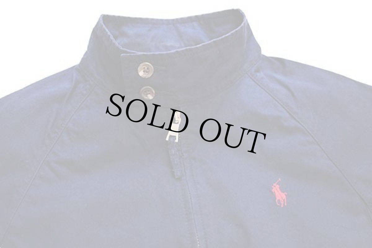 画像3: ポロ ラルフローレン G9タイプ ワンポイント コットンポプリン ハリントンジャケット 紺 ボーイズM (3)