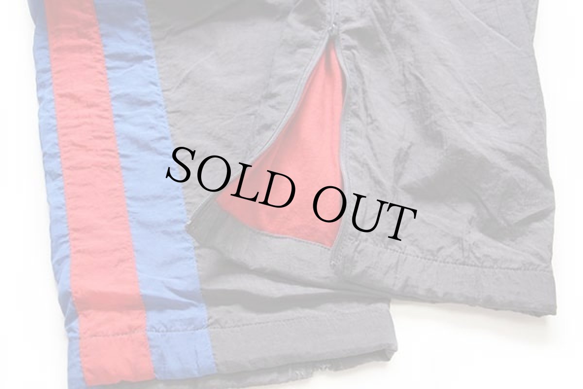 画像7: 90s adidasアディダス トレフォイル ロゴ刺繍 ライナー付き ナイロン トラックパンツ グレー L★ジャージ (7)