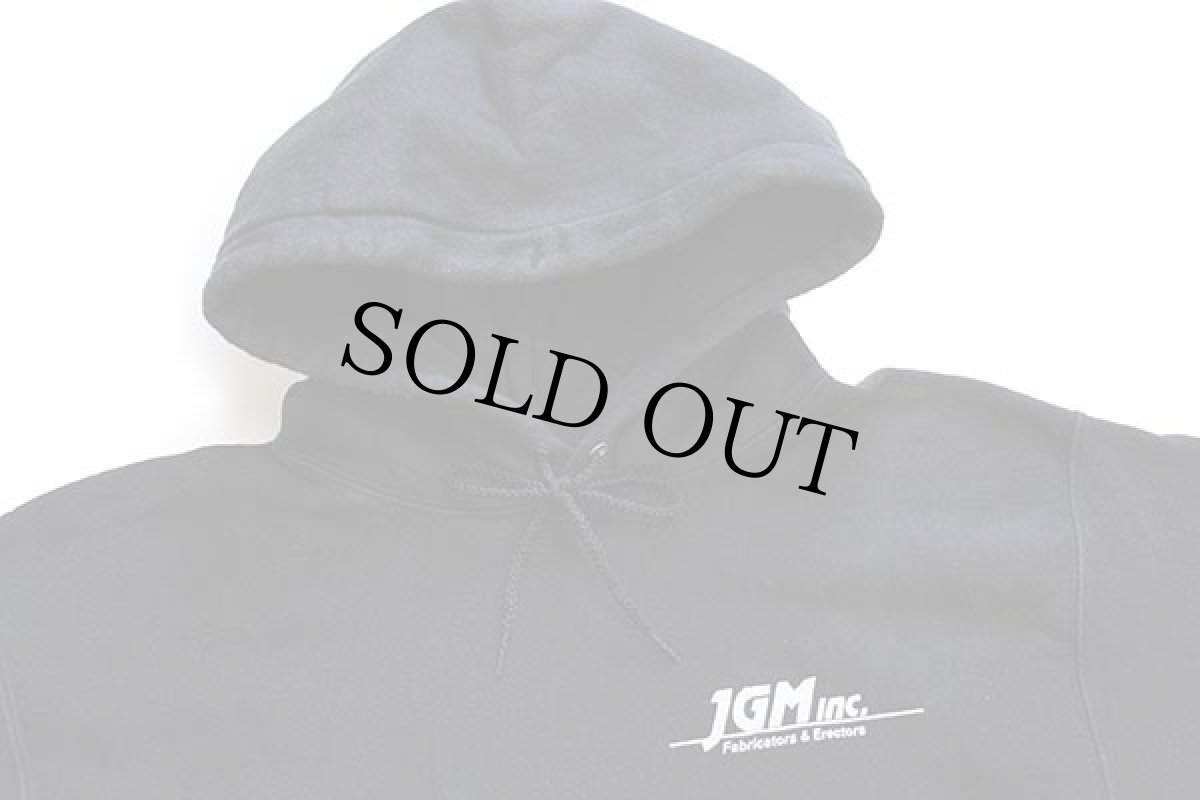 画像4: 00s Championチャンピオン JGM inc. 両面プリント リバースウィーブ スウェットパーカー 黒 (4)