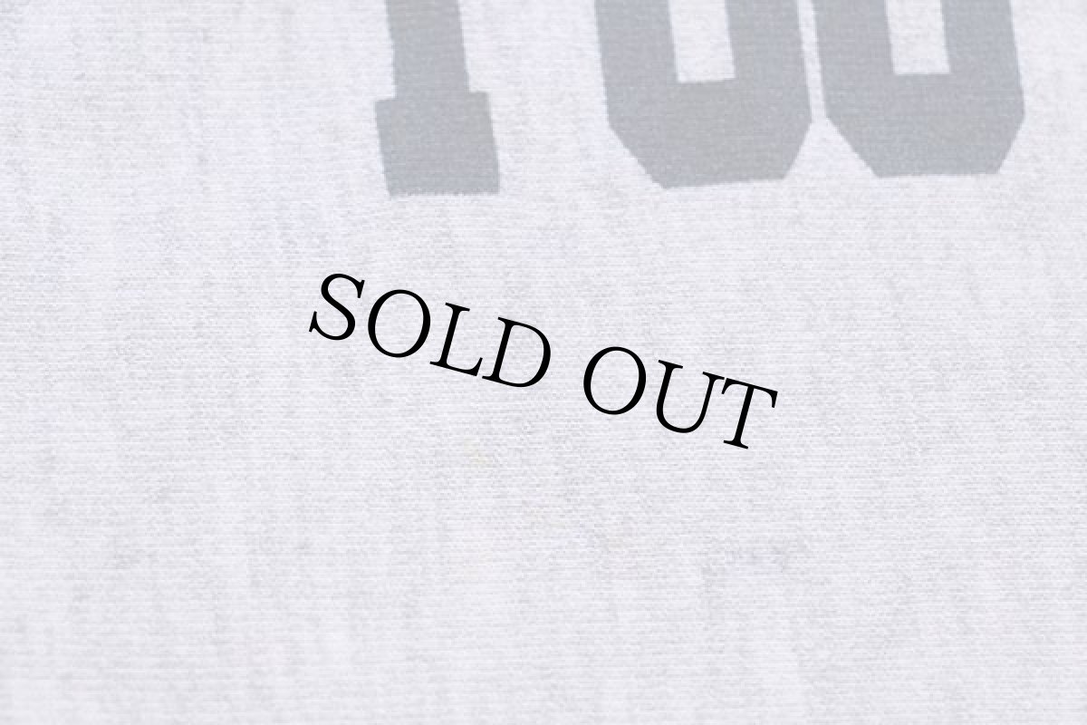 画像6: 90s USA製 JANSPORTジャンスポーツ NOTRE DAME FOOTBALL 三段中抜き リバースウィーブ スウェット 杢グレー XXL★特大 (6)