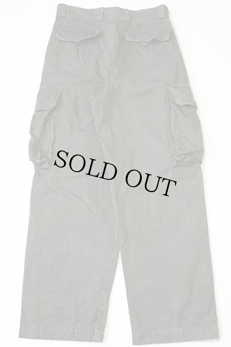 画像3: 60s フランス軍 FRENCH ARMY M-47 HBT ヘリンボーンツイル カーゴパンツ オリーブ 21 (3)