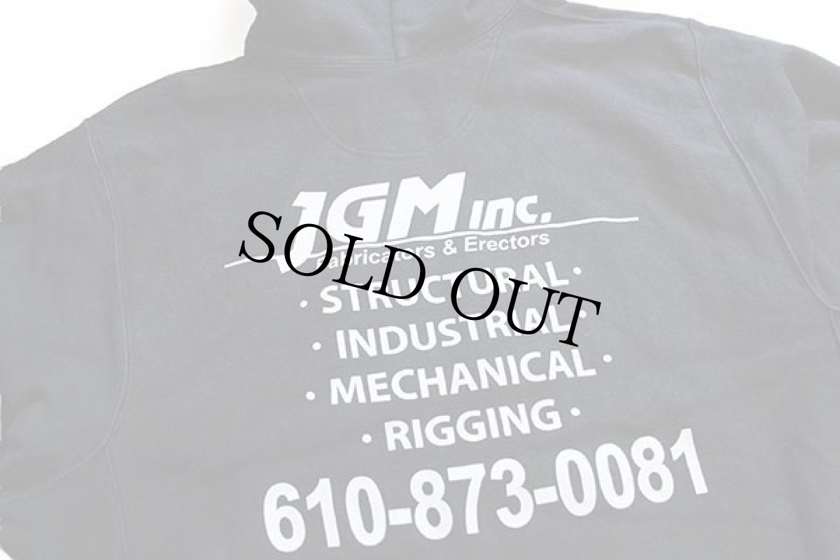 画像3: 00s Championチャンピオン JGM inc. 両面プリント リバースウィーブ スウェットパーカー 黒 (3)