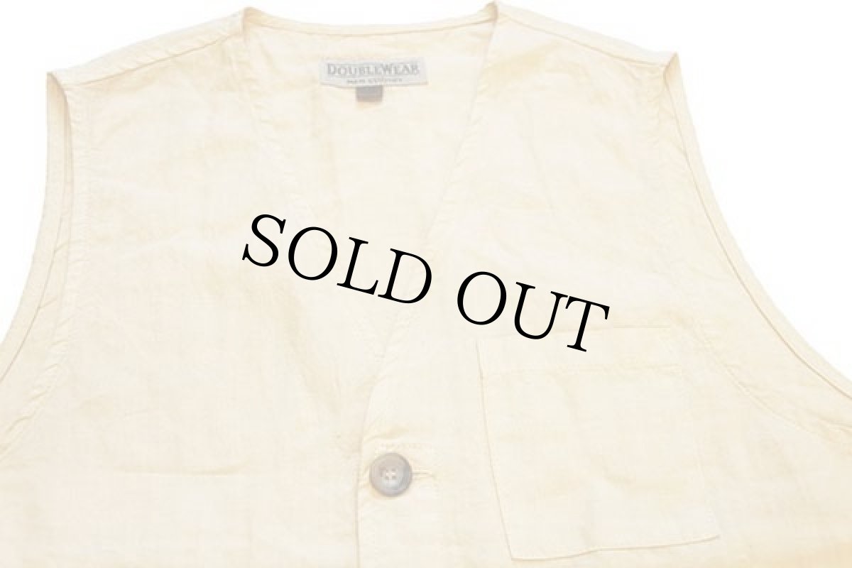 画像3: イタリア製 DOUBLEWEAR リネンベスト 薄黄 M (3)