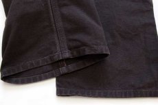 画像7: メキシコ製 carharttカーハート ダブルニー ダック地 ペインターパンツ 焦げ茶 w38 L30 (7)