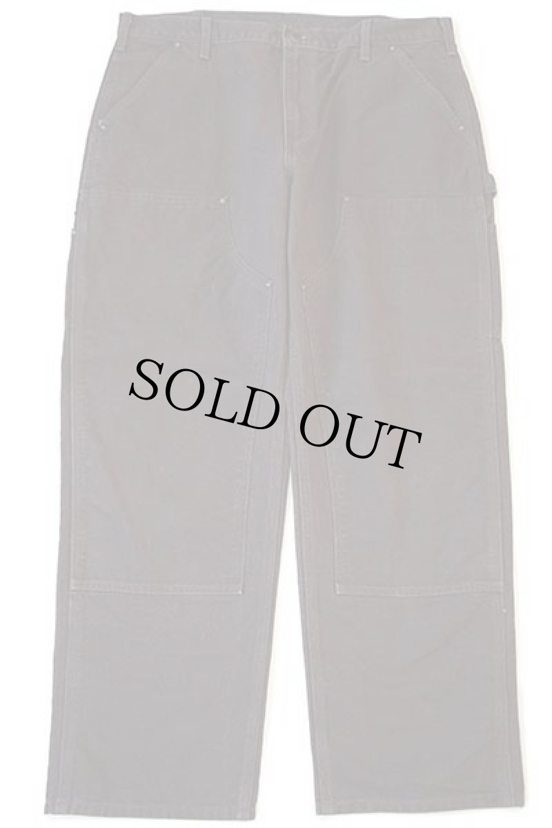 画像2: メキシコ製 carharttカーハート ダブルニー ダック地 ペインターパンツ 焦げ茶 w38 L30 (2)