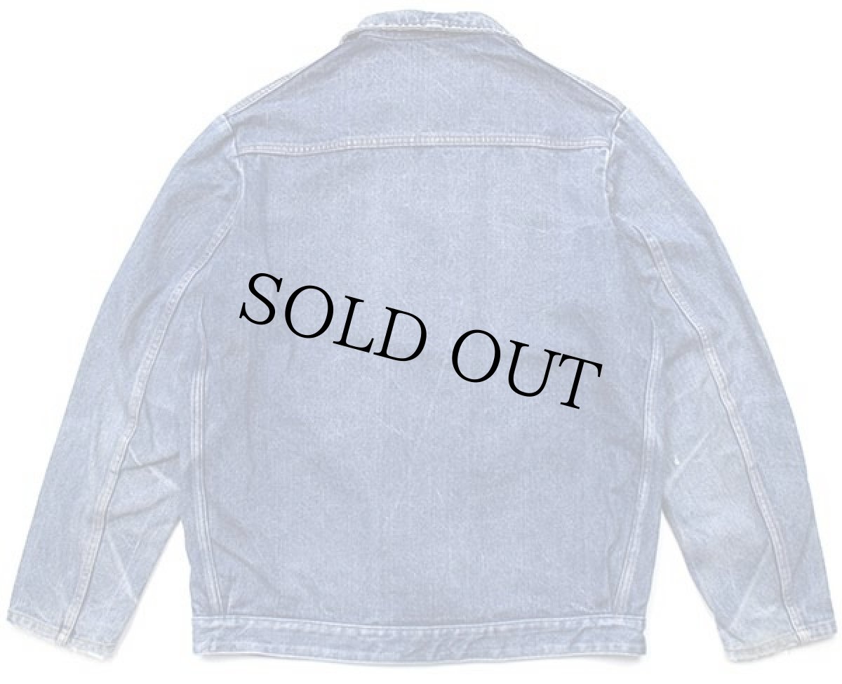 画像2: 80s フランス製 UNKNOWN デニム ワークジャケット T3 (2)