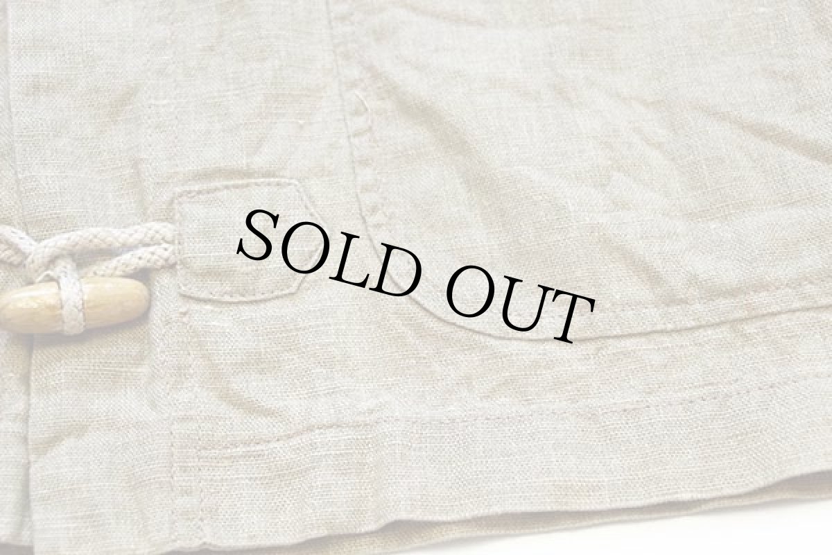 画像5: 80s HI.FI.BRAND パチポケ リネンパーカー カーキ L (5)