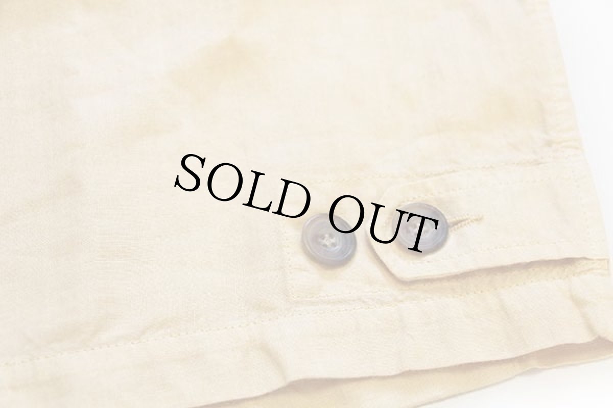 画像6: イタリア製 DOUBLEWEAR リネンベスト 薄黄 M (6)