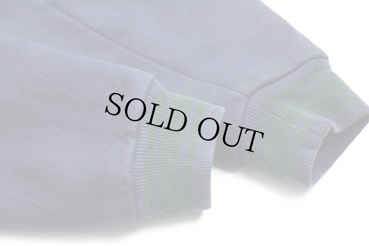 画像6: 00s FRUIT OF THE LOOM ツートン 切り替え スウェット スタジャン 緑×紺 L (6)