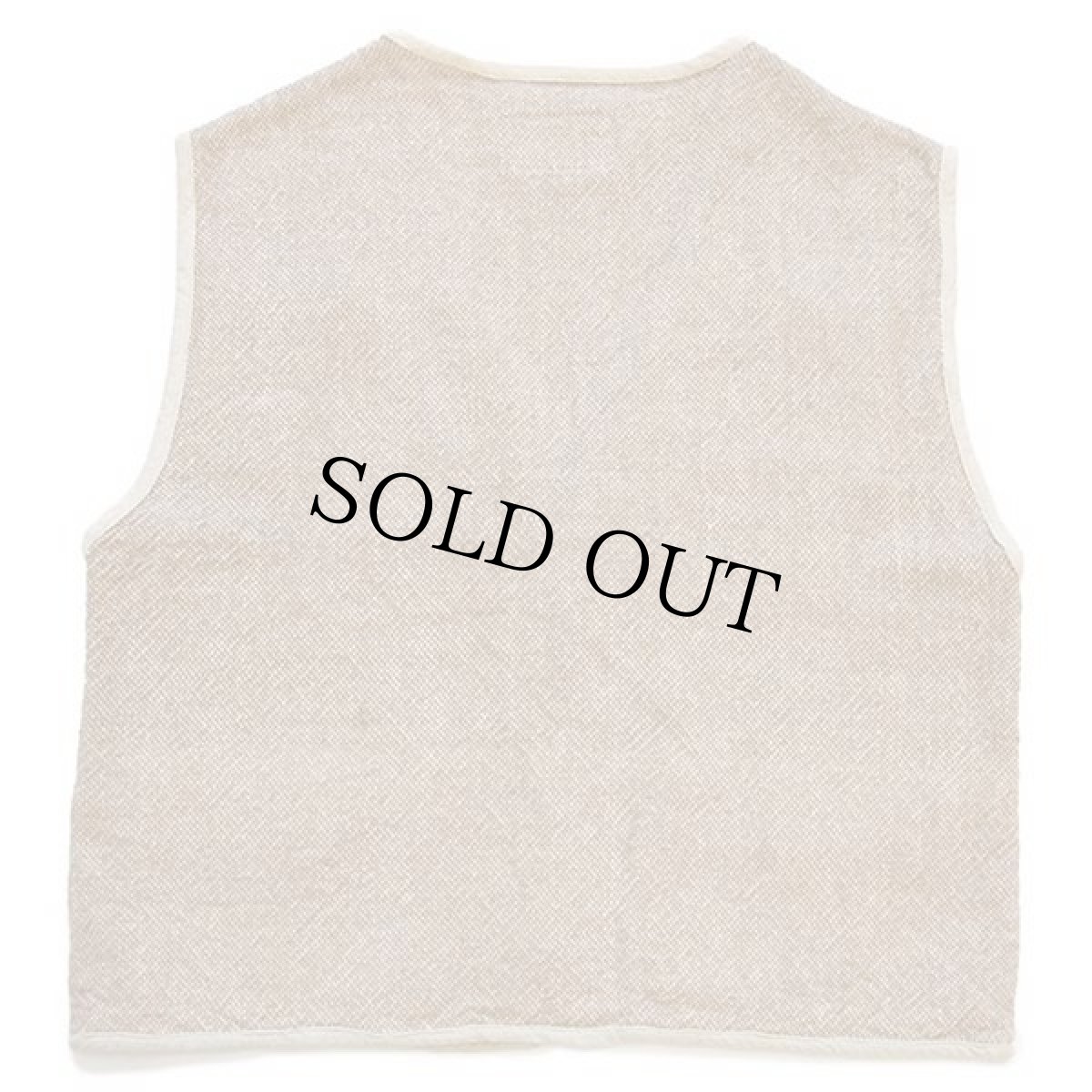 画像2: 90s LE CLUB メッシュ切り替え コットン ラグベスト ミックス XL (2)