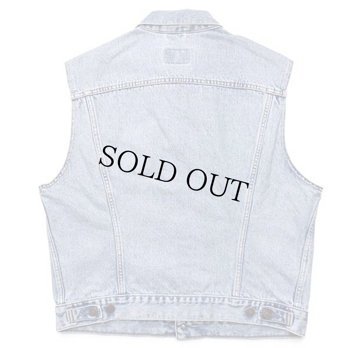 画像2: 90s Levi'sリーバイス 70401 デニムベスト XL★ユーロ (2)